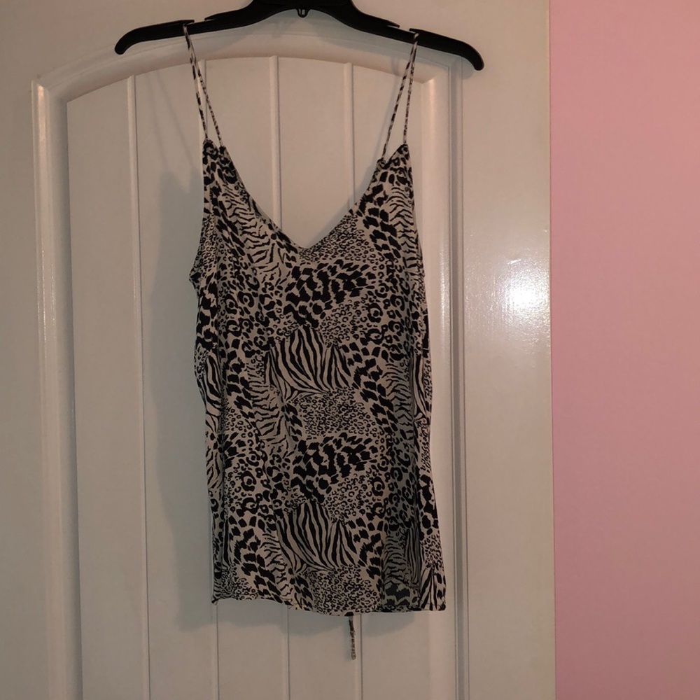 Animal printed top w tags attached size medium